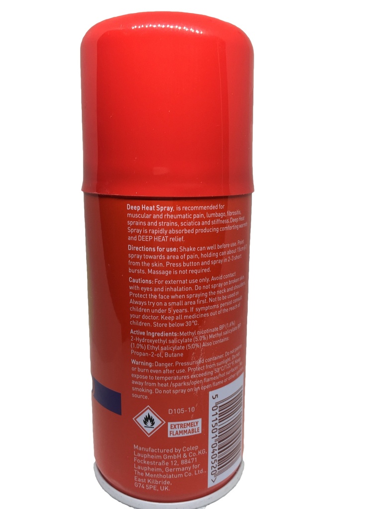 Deep Heat Spray 150mls