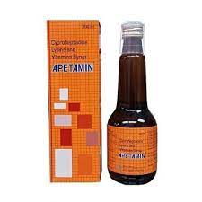 Apetamine Syrup (Cyproheptadine lysine & vitamin) 200mlsX1