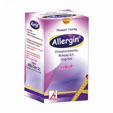 Allergin (Chlorpheniramine 2mg/5mls) Syrup X60mls