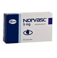 Norvasc  5(Amlodipine 5mg) Tablet x10