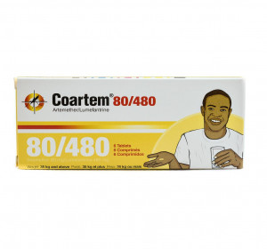 Coartem DS 80/480 (Artemether 80mg + Lumefantrine 480mg) Tablets x6