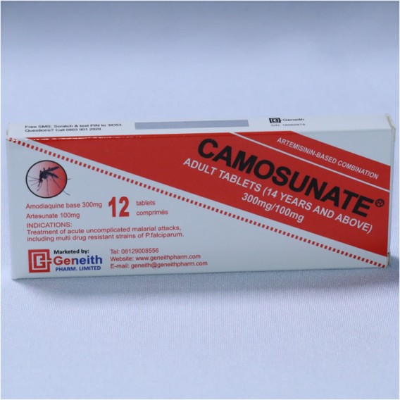 Camosunate 14yrs+ Adult (Artesunate + Amodiaquinine 300/100mg) Granules