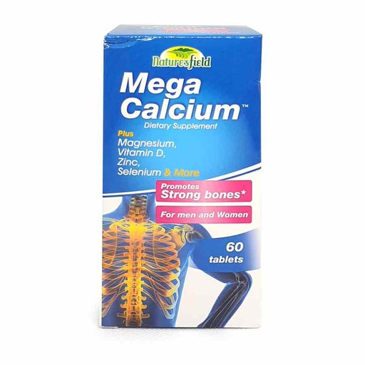 [Website] Mega (Calcium 60mg + Vitamin D + Zinc + Selenium) Tablets