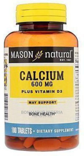 [Website] Mason (Calcium 600mg + Vitamin D3) Tablets X 100