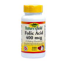 [Website] Natures field (Folic acid 400mcg) Tablets X60